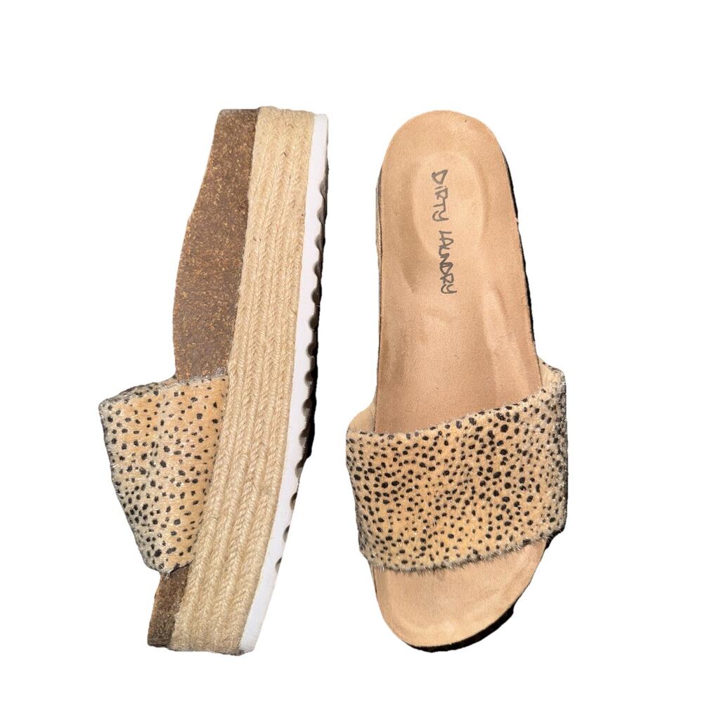Dirty Laundry Pippa Platform Espadrilles Cheetah Print- Women 10